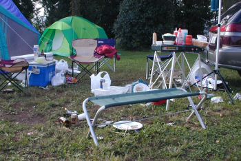 Campsite the morning after