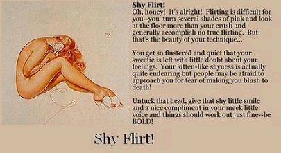 shy flirt