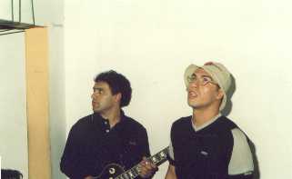Daniel y El�as antes de subir.