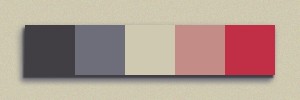pallette of 5 colours