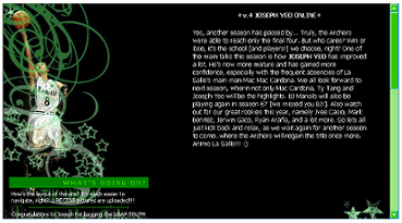 +black and green layout+