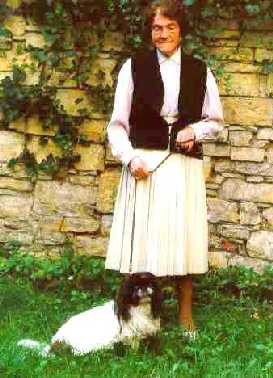 Anna Haarmeyer and the Pekinese Agila � by Ulrich Leive