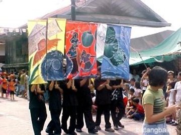 The Science High Kids Showing Off Their Paintings