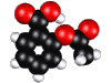 3D animated rotating molecular structure aspirin acetylsalicylic acid