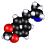 3D animated rotating molecular structure ecstasy