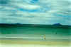 Bream Bay beach, flat as a pancake