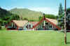 Maori meeting houses, in a Maori settlement near Wanganui