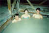 Dad, me and Nicola in some thermal springs