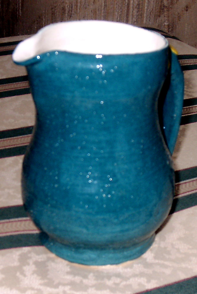 Green & White water pitcher 1998