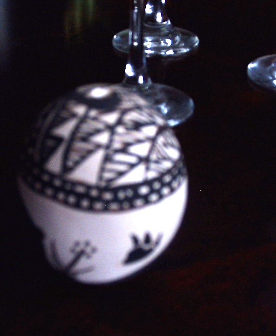 Bear Print Acoma Seed pot 1999