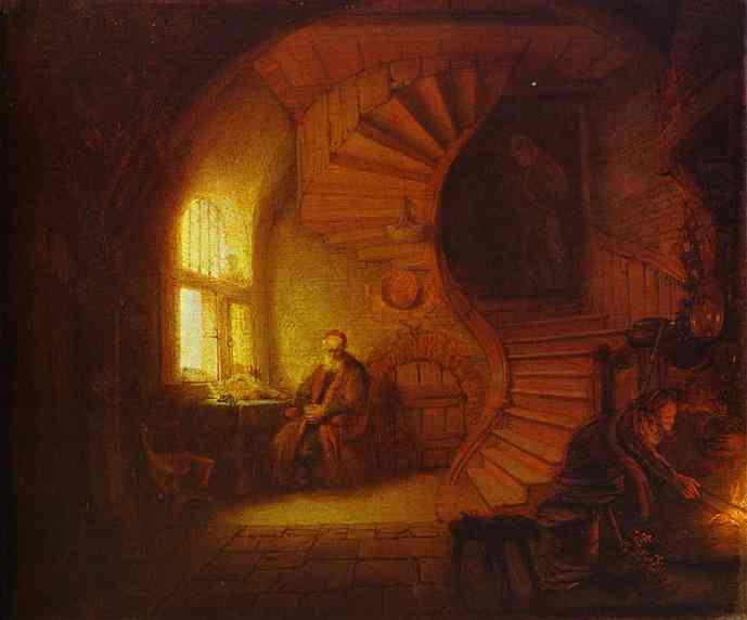 Rembrandt - Philosopher Reading