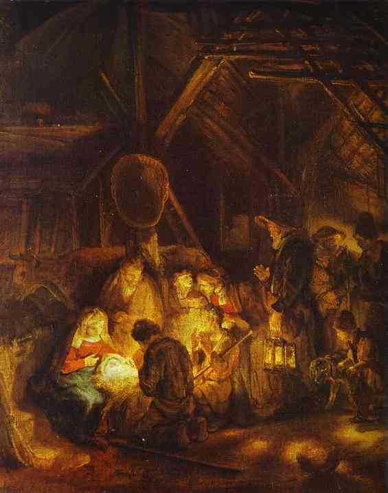 Rembrandt - Adoration of the Shepherds. 1646