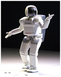 picture of ASIMO standing alone