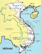 Current map of Vietnam