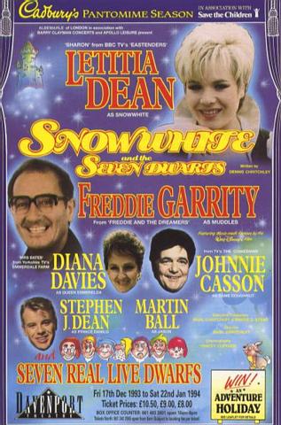 The following Christmas (1993) Letitia & brother Stephen play Snow White & the Prince respectively