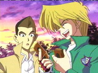Wonder what Joey is so happy about...what ever it Tristan looks suprised by it ^_^