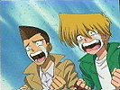 Identical crying expressions!