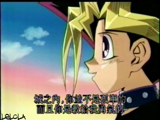 This is where Yugi tells Joey that he loves him.........right before he sacrifices himself >.<!!!