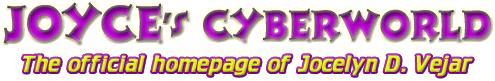 Welcome to Joyce's Cyberworld!