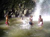 Swimming at Dark View Falls
