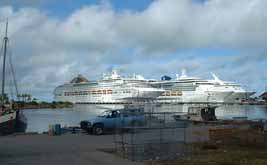 Cruise ships docked in St. John's