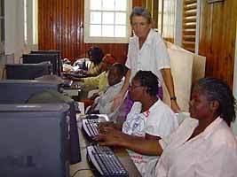 Computer class at Cultural Division