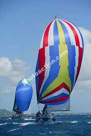 Huey Too flying spinnaker. Photo by photoaction.com