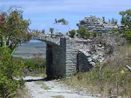 Gateway to Great George Fort on Monk's Hill