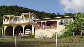 My house (apt on right, above carport)