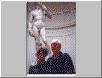 Joy & Ray in front of David - taken by friendly tourist who cut off part of David, but kept some important parts!