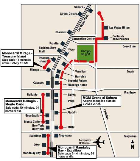 Mapa del monocarril