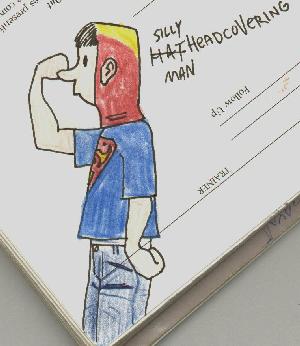 Silly Headcovering Man