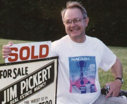Dad after the house in Emporia gets sold, right before we moved to Texas.  (Summer 1997?)