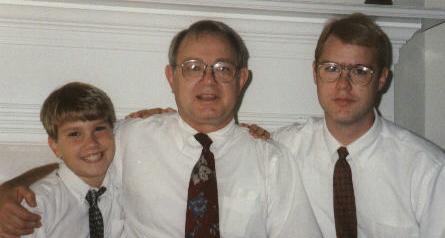 David II, David Sr., John David, Christmas 1997.