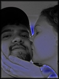 LOOK ITS MY GIRLFRIEND...KISSING ME!