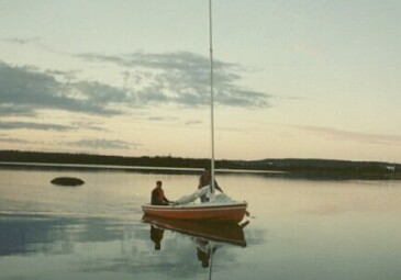 Me in a CL14 on Woolfrey's Pond, Lewisporte in 1997.