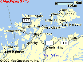Map one of area sailed