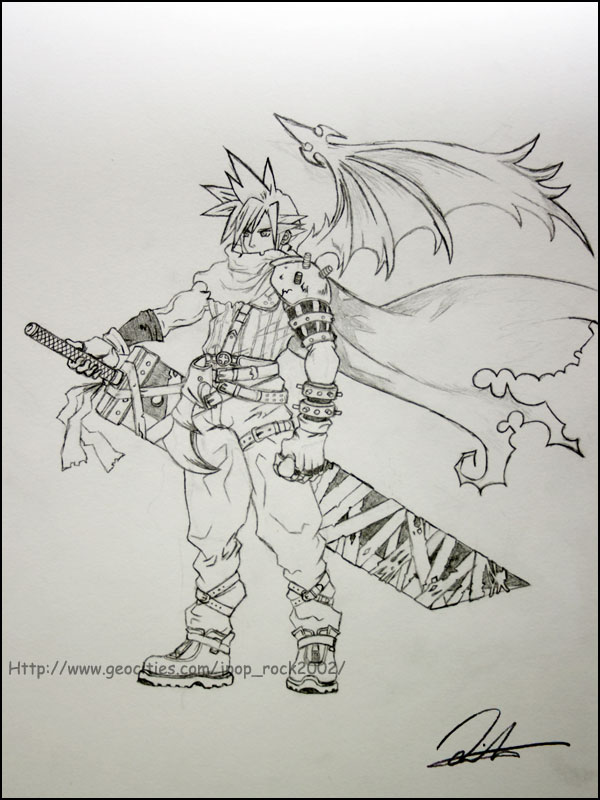 Cloud from Kingdom Hearts