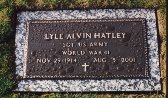 Lyle A. Hatley headstone photo