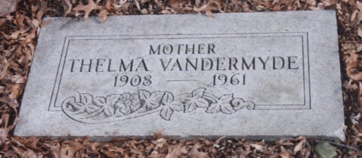 Thelma Vandermyde cemetery photo