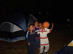 Kids camping
