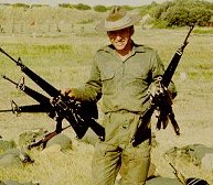 6 M16 assault rifles