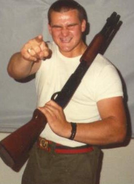 1 Remington 870 pump and 1 mean SOB