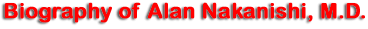 Biography of Alan Nakanishi