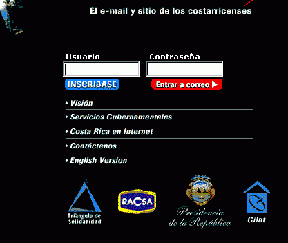 Home del costarricense.com entra como nuevo usuario!!!