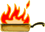 pan on fire