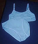 0302011 girl's bustier/slip set, 95/5% cotton/elasthan single jersey, solid colours