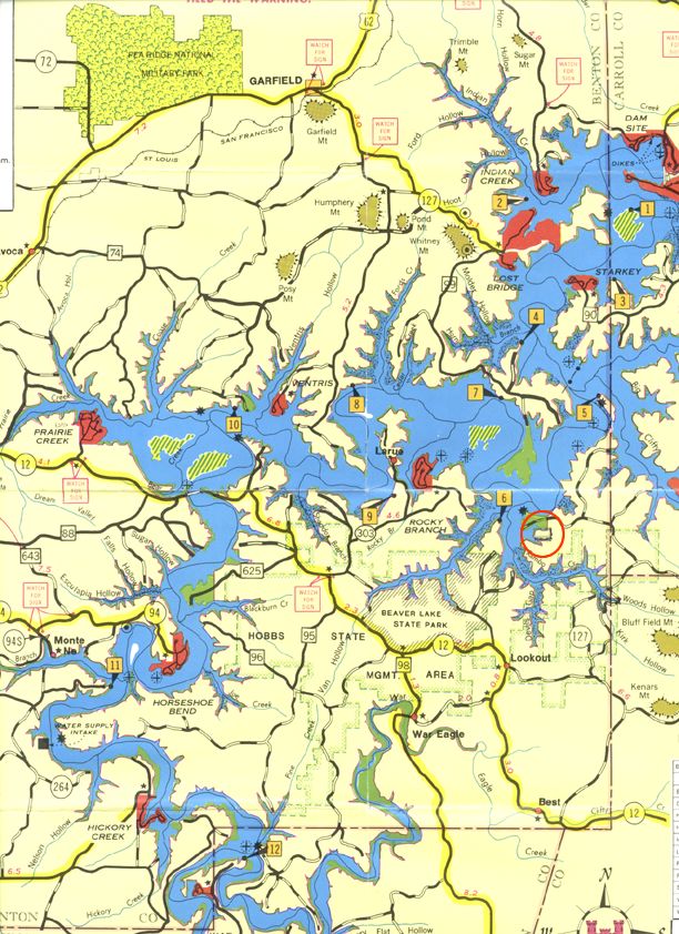 Beaver Lake Home Beaver Lake Map