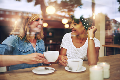 Friends Having Coffee