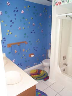 Guest / family bathroom - note the double vanity!